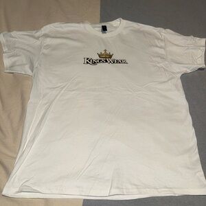 White Logo Crewneck T-Shirt - Men's